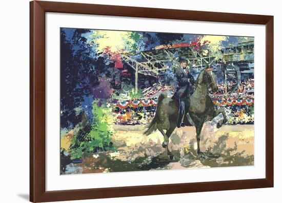 Man on Horseback-Wayland Moore-Framed Serigraph