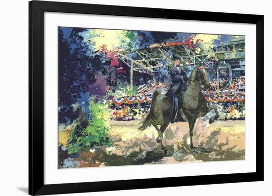 Man on Horseback-Wayland Moore-Framed Serigraph