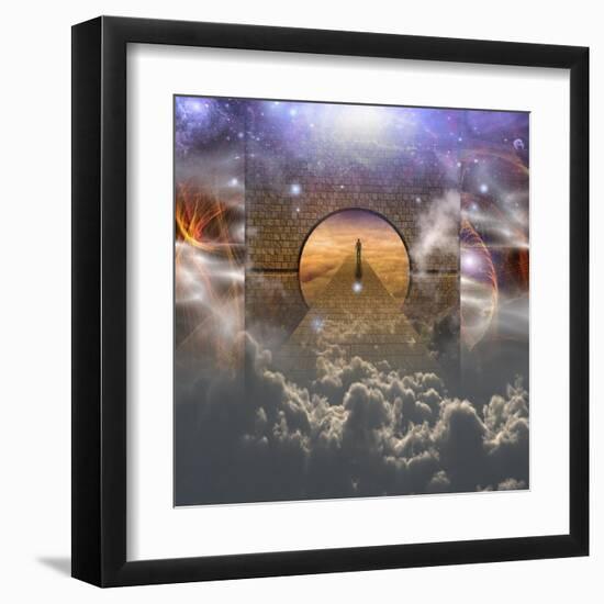 Man On Spiritual Journey-rolffimages-Framed Art Print