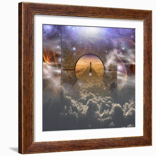 Man On Spiritual Journey-rolffimages-Framed Art Print