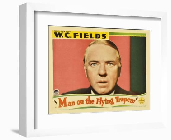 Man on the Flying Trapeze, 1935-null-Framed Premium Giclee Print