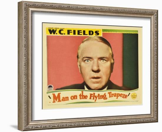 Man on the Flying Trapeze, 1935-null-Framed Art Print