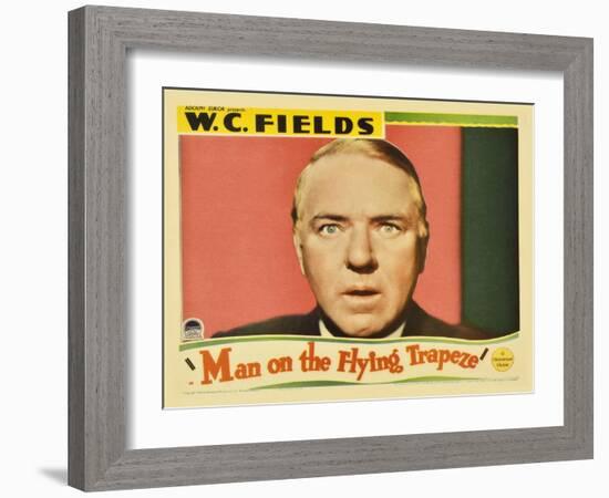 Man on the Flying Trapeze, 1935-null-Framed Art Print