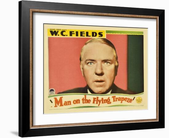 Man on the Flying Trapeze, 1935-null-Framed Art Print