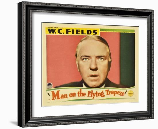 Man on the Flying Trapeze, 1935-null-Framed Art Print