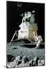 Man on the Moon (or United Stated Space Ship on the Moon)-Norman Rockwell-Mounted Giclee Print