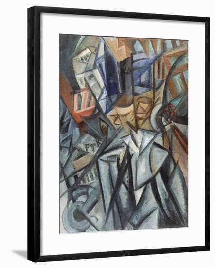 Man on the Street (Analysis of Volume), 1913-Olga Vladimirovna Rozanova-Framed Giclee Print