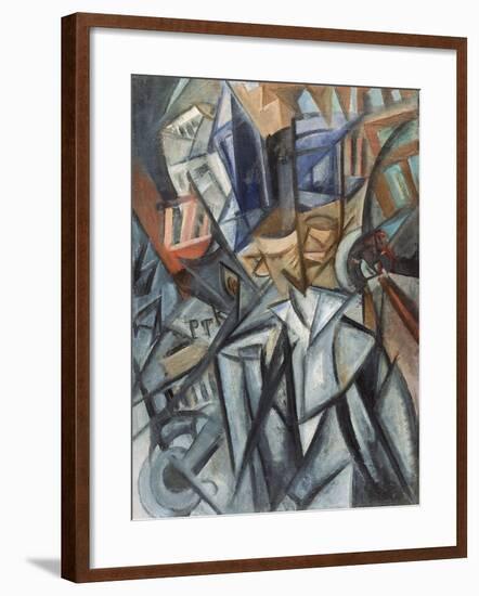 Man on the Street (Analysis of Volume), 1913-Olga Vladimirovna Rozanova-Framed Giclee Print