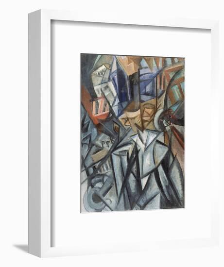 Man on the Street (Analysis of Volume), 1913-Olga Vladimirovna Rozanova-Framed Giclee Print