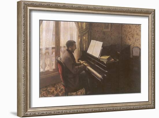 Man Playing Piano, 1876-Gustave Caillebotte-Framed Giclee Print