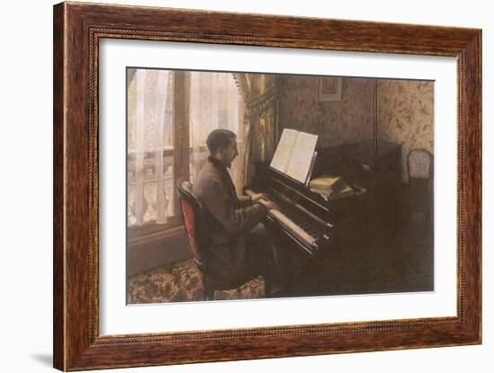 Man Playing Piano, 1876-Gustave Caillebotte-Framed Giclee Print
