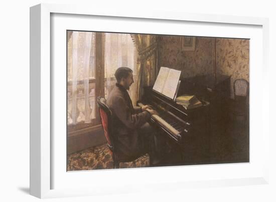 Man Playing Piano, 1876-Gustave Caillebotte-Framed Giclee Print