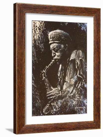 Man Playing Saxaphone-Michael Jackson-Framed Giclee Print