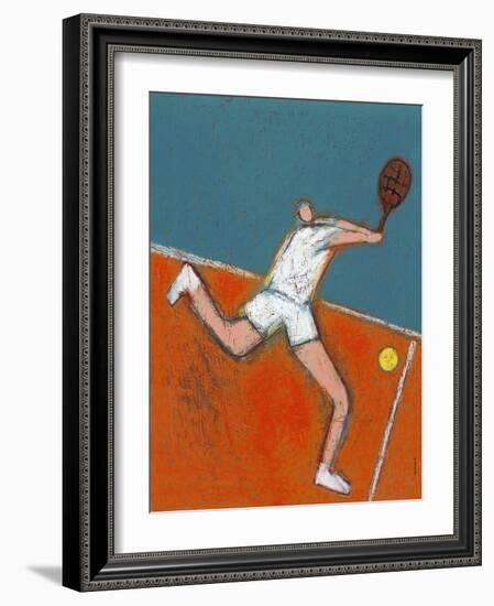 Man Playing Tennis-Marie Bertrand-Framed Giclee Print