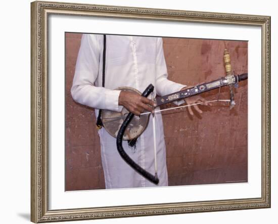 Man Playing Traditional Berber Amzhad, Morocco-Merrill Images-Framed Photographic Print