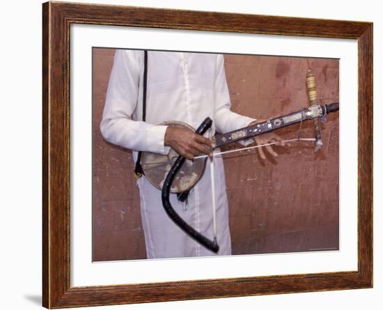 Man Playing Traditional Berber Amzhad, Morocco-Merrill Images-Framed Photographic Print