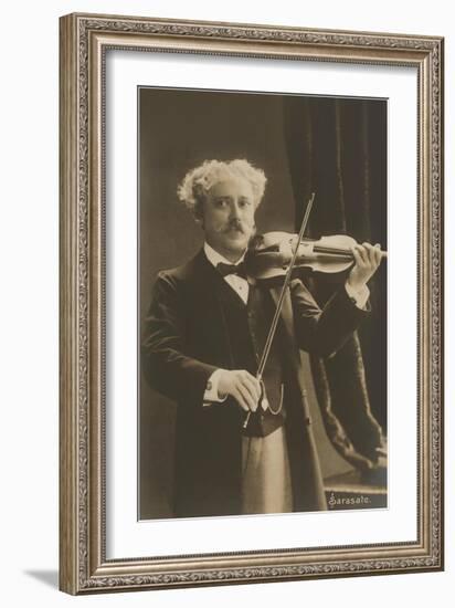 Man Playing Violin-null-Framed Art Print