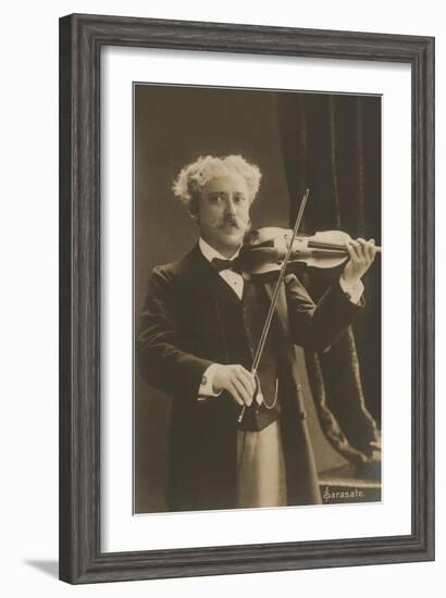 Man Playing Violin-null-Framed Art Print