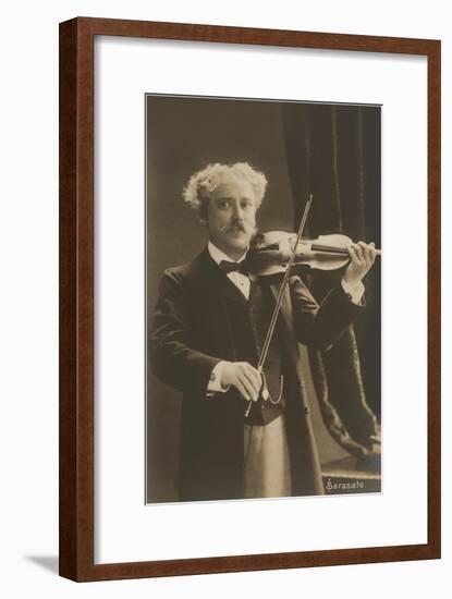 Man Playing Violin-null-Framed Art Print