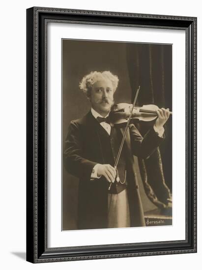 Man Playing Violin-null-Framed Art Print