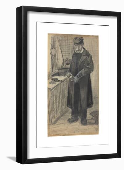 Man Polishing a Boot, 1882-Vincent van Gogh-Framed Giclee Print