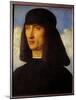 Man Portrait, 15Th Century (Oil on Wood)-Giovanni Bellini-Mounted Giclee Print