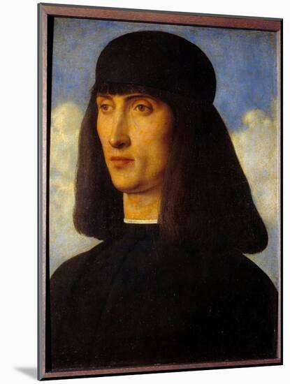 Man Portrait, 15Th Century (Oil on Wood)-Giovanni Bellini-Mounted Giclee Print