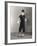 Man Posing in Cuffs, Top Hat and Circus Costume-null-Framed Photo