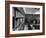 Man Reading Book Among Shelves on Balcony in New York Public Library-Alfred Eisenstaedt-Framed Photographic Print