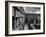 Man Reading Book Among Shelves on Balcony in New York Public Library-Alfred Eisenstaedt-Framed Photographic Print