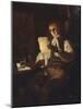 Man Reading by Candlelight, 1805-08 (Oil on Canvas)-Rembrandt Peale-Mounted Giclee Print