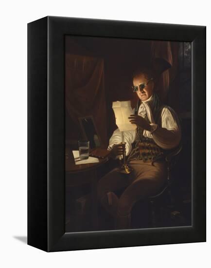 Man Reading by Candlelight, 1805-08 (Oil on Canvas)-Rembrandt Peale-Framed Premier Image Canvas