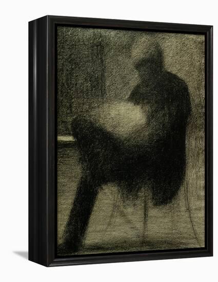 Man Reading-Georges Seurat-Framed Premier Image Canvas