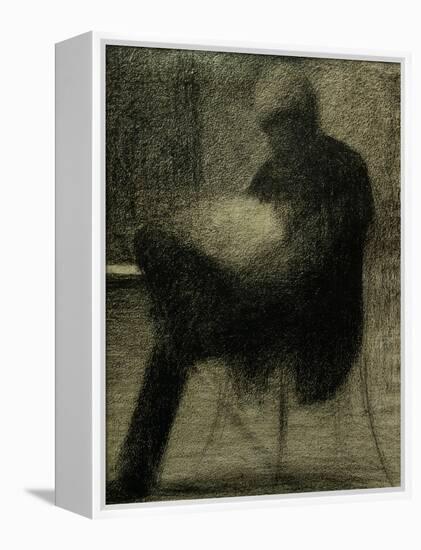 Man Reading-Georges Seurat-Framed Premier Image Canvas