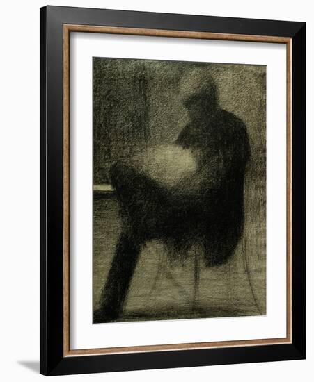 Man Reading-Georges Seurat-Framed Giclee Print