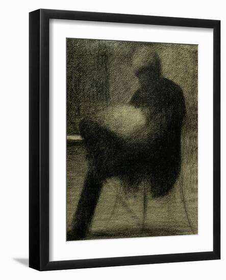 Man Reading-Georges Seurat-Framed Giclee Print