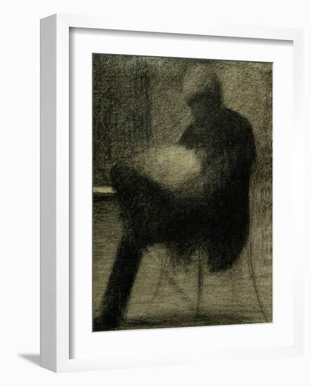 Man Reading-Georges Seurat-Framed Giclee Print