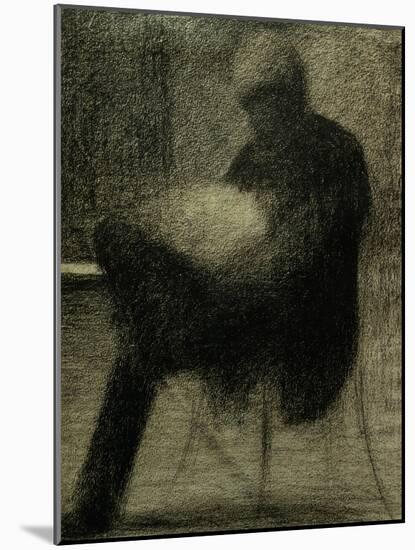 Man Reading-Georges Seurat-Mounted Giclee Print