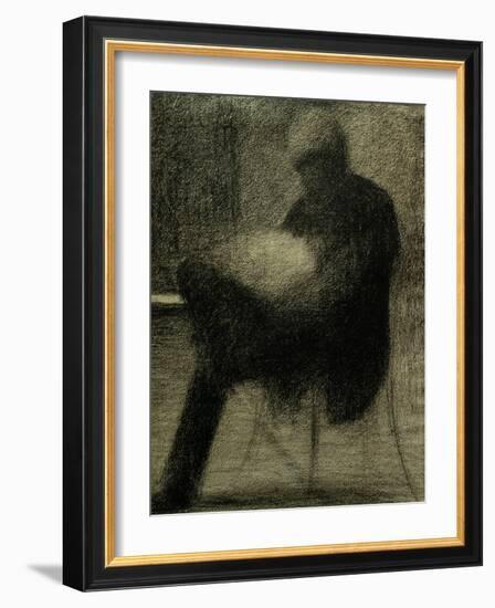 Man Reading-Georges Seurat-Framed Giclee Print