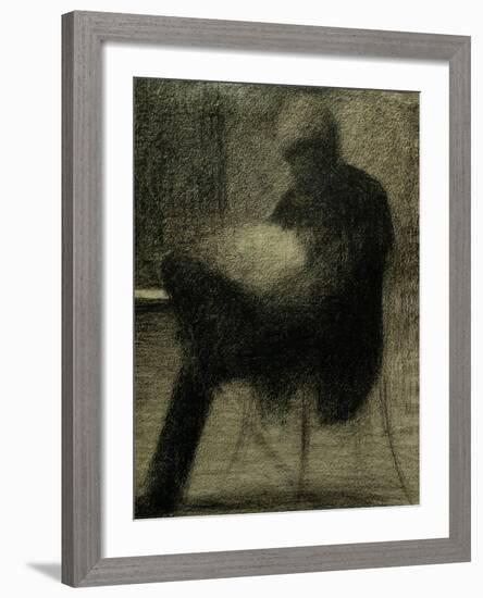 Man Reading-Georges Seurat-Framed Giclee Print