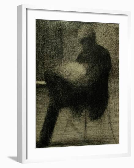 Man Reading-Georges Seurat-Framed Giclee Print