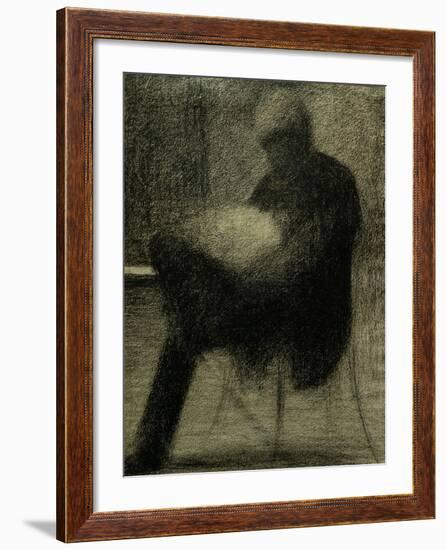 Man Reading-Georges Seurat-Framed Giclee Print