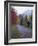 Man Riding on Paved Trail, Franconia Notch, New Hampshire, USA-Merrill Images-Framed Photographic Print