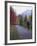 Man Riding on Paved Trail, Franconia Notch, New Hampshire, USA-Merrill Images-Framed Photographic Print