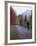 Man Riding on Paved Trail, Franconia Notch, New Hampshire, USA-Merrill Images-Framed Photographic Print