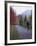 Man Riding on Paved Trail, Franconia Notch, New Hampshire, USA-Merrill Images-Framed Photographic Print