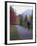 Man Riding on Paved Trail, Franconia Notch, New Hampshire, USA-Merrill Images-Framed Photographic Print