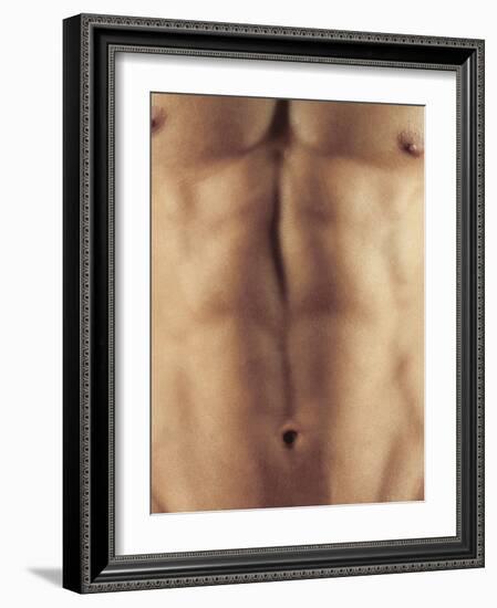 Man's Abdomen-Cristina-Framed Photographic Print