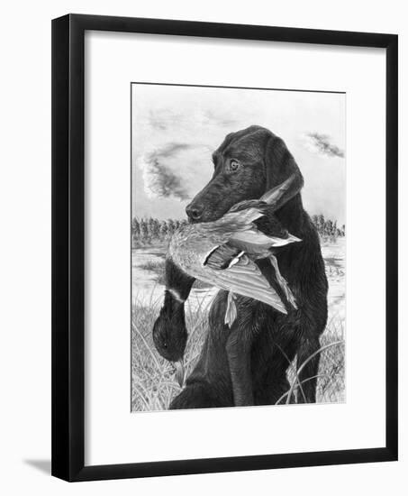 Man's Best Friend-Chuck Black-Framed Giclee Print