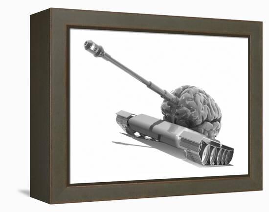 Man's Best Weapon, Conceptual Artwork-Laguna Design-Framed Premier Image Canvas